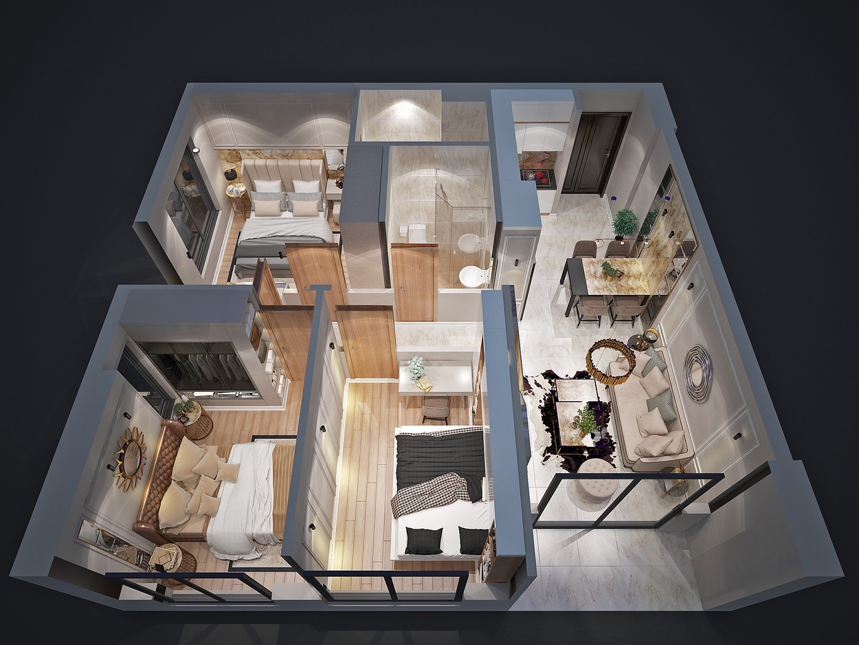 layout can ho Bcons New Sky 2