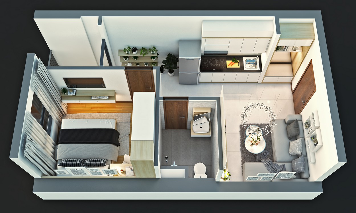 layout can ho Bcons New Sky 4